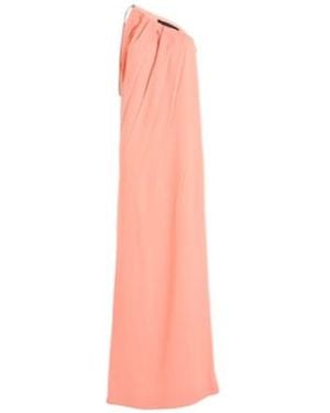 Max Mara Minimalist Oneshoulder Maxi Dress - Pink