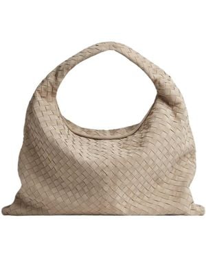 Bottega Veneta Hop Large Tote Bag - Grey