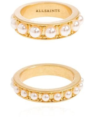 AllSaints Two Rings - Metallic