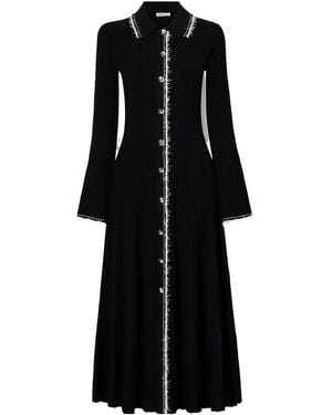 Jonathan Simkhai Orelia Ribbed Midi Dress - Black
