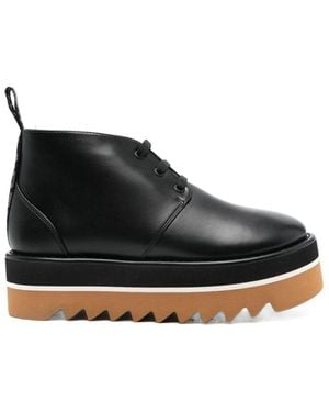Stella McCartney Sneak-Elyse Lace-Up Desert Boots - Black