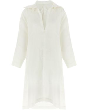 Issey Miyake Hempen Dress - White