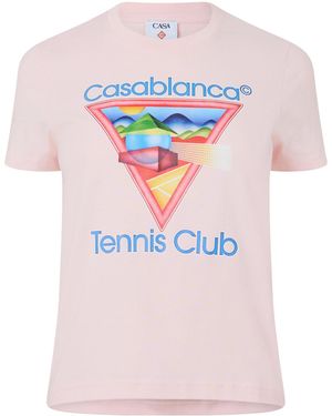 CASABLANCA Simple T-Shirt - Pink