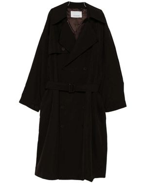 Frankie Shop Long-Sleeved Tie Windbreaker - Black