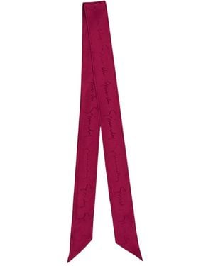 Givenchy Logo-Print Scarf - Red