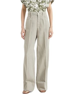 Brunello Cucinelli Garment-Dyed Loose Pants - Multicolor