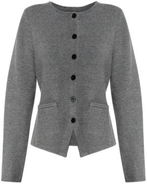 Samsøe & Samsøe Single-Breasted Cardigan - Gray