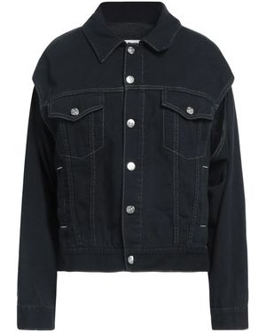 MM6 by Maison Margiela Denim Long Sleeve Jacket - Black