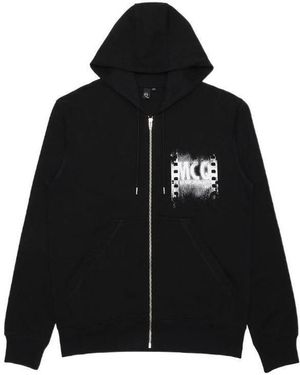 McQueen Logo Hooded Casual Jacket - Black