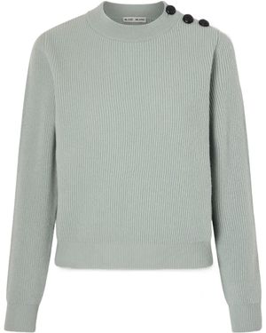 Blazé Milano Racka Ribbed-Knit Wool And Cashmere-Blend Sweater - Gray
