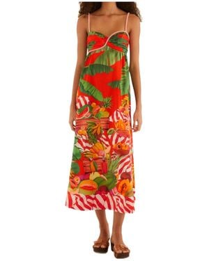 FARM Rio Sleeveless Dress - Red