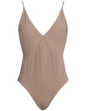 Rick Owens Solid Color Stretch Swimsuit - Brown