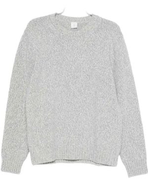 Eleventy Round Neck Jumper Sand - Grey