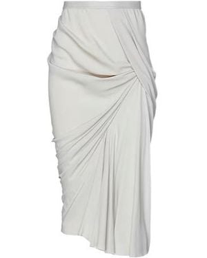 Rick Owens Solid Minimalist Skirt - Gray