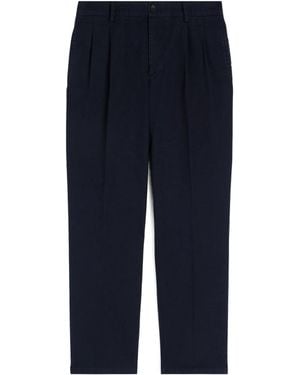 Aspesi Straight-Leg Mid-Rise Trousers - Blue