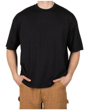 Roberto Collina Short-Sleeved Crewneck T-Shirt - Black
