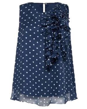 P.A.R.O.S.H. Ruffled Top - Blue