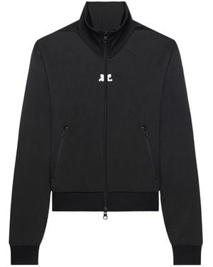 Courreges Courrèges Interlock Tracksuit High Neck Jacket - Black