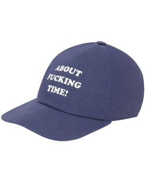 ハット STELLA McCARTNEY Blu Cotton Baseball Cap Stella McCartney Blu Cotton Baseball Cap in Blue | Lyst