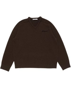 Acne Studios V-Neck Sweater - Brown