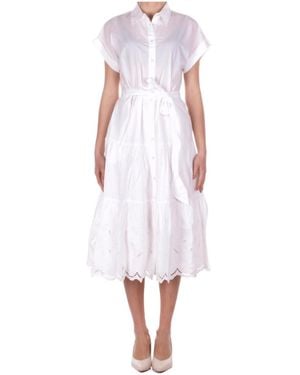 Ralph Lauren Lauren Belted Shirt Dress - White
