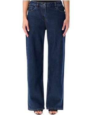Magda Butrym Button-Fastening Jeans - Blue
