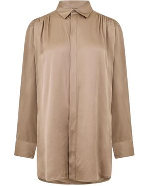 Bottega Veneta Long-Sleeve Shirt - Brown