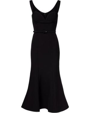 Roland Mouret Belted Corset Dress - Black