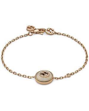 Gucci Interlocking Rose Diamond Bracelet - Natural