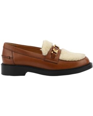 Tod's Fur Loafers - Brown