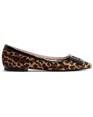 Roger Vivier 5Mm Gommettine Pony Skin Flats - Brown