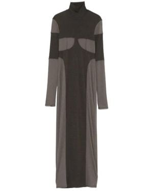 Nanushka Patchwork Maxi Dress - Brown