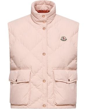 Moncler Quilted Down Gilet - Pink
