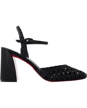 Christian Louboutin Crepe Court Shoes - Black