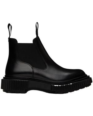 Adieu Polished-Leather Ankle Boots - Black