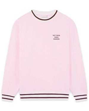 Drole de Monsieur Drôle De Monsieur Sweatshirt Slogan Sport Sweatshirt - Pink