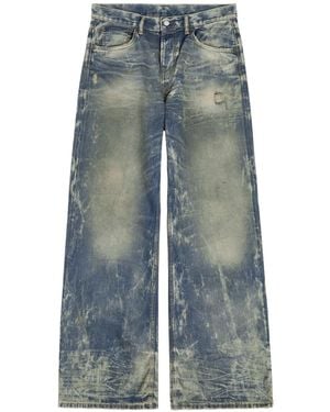 Acne Studios Washed Relaxed Straight-Leg Jeans - Blue