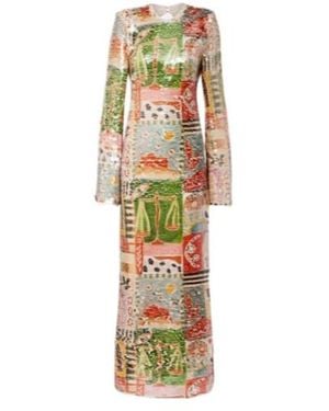 ALÉMAIS X Laurence Leenaert Lumira Sequined Gown - Metallic