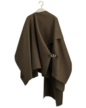 Dior Draped Cape - Brown