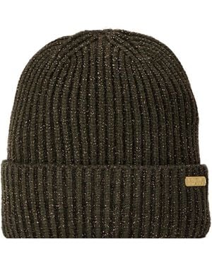 Barbour Ribknit Beanie - Green