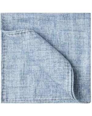 Brunello Cucinelli Silk Square Pocket - Blue