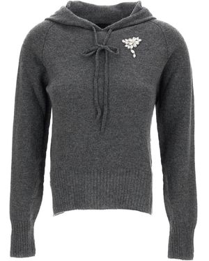 Simone Rocha Long-Sleeved Sweater - Gray