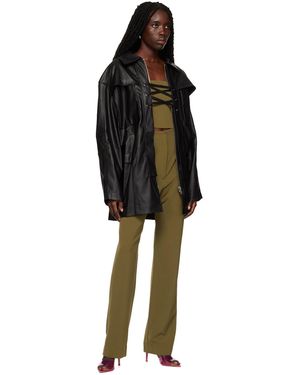 Paris Georgia Basics Taupe Bootleg Pants - Black