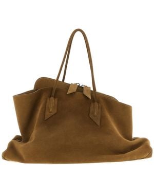 The Attico Top-Handle Shoulder Bag - Brown