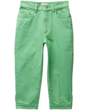 Versace Cropped Capri Jeans - Green