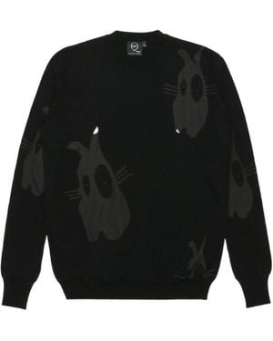 McQ Logo Round Neck Jumper - Black