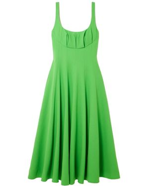 Emilia Wickstead Wide Strap Midi Dress - Green