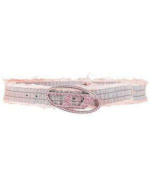 DIESEL Minimal Denim Belt - White