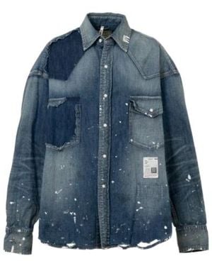 Maison Mihara Yasuhiro Long-Sleeved Shirt - Blue