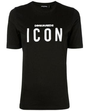 DSquared² Logo Details T-Shirt - Black